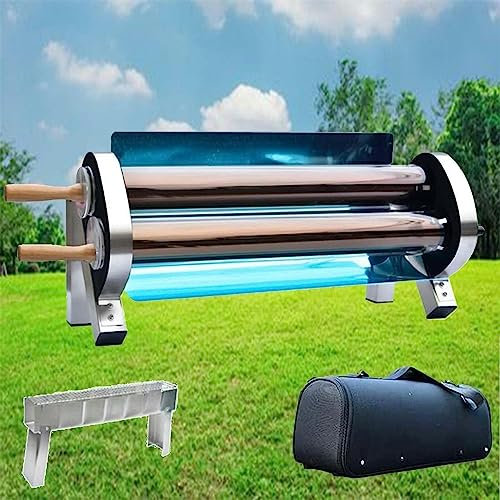 Gril à énergie solaire, four extérieur et gril de camping à énergie solaire, avec double tubes d'aspiration solaires, cuisiner au soleil, idéal pour le camping ou la randonnée, SingleLight