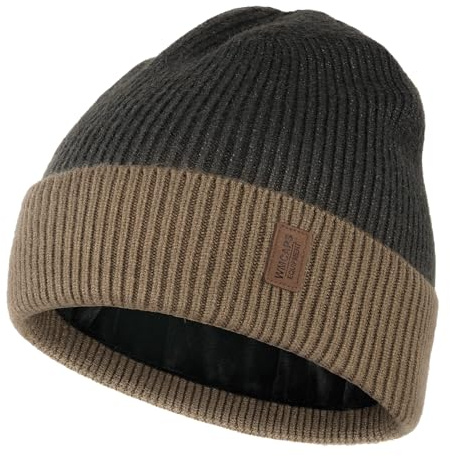 Wmcaps Mütze Herren mit Dickem Warmem Weichem Fleece-Futter | Klassische Modelle, sicherer Sitz, Versatile All-Day, für Outdoor-Arbeiten, Geschenke für Papa und Ehemann
