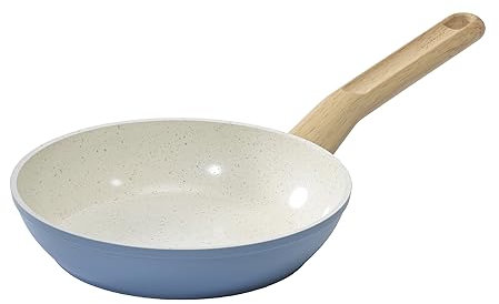 GoodCook Healthy Ceramic Titanium-Infused 10” Fry Pan, Light Blue – Induction Cookware, Nonstick Cooking Pan, Frying Pan Skillet for Eggs, Meats, Vegetables, Sauces, Warming Tortillas