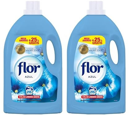 Flor Azul Suavizante Concentrado para la ropa - 430 lavados (2 x 215 lavados)