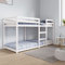 SECOLI etagenbett 80x200 Etagenbett Erwachsene Etagenbett 2 Kinder hochbett stockbett doppelbett Massivholz Kiefer-Weiß-80 x 200 cm