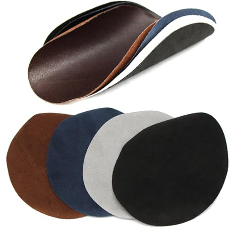 10 ovale Lederflicken, selbstklebend, wasserdicht, Ellenbogen- und Knieflicken, Reparaturflicken für Jeans, Jacken, Bastelarbeiten