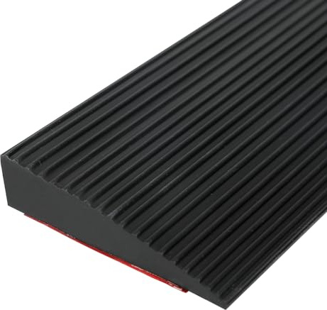 Threshold Ramp,90x8cm Self Adhesive Door Floor Transition Strip Wheelchair Ramp for Bathroom, Steps, Assisted Sweeping Robot Uphill (2cm height)