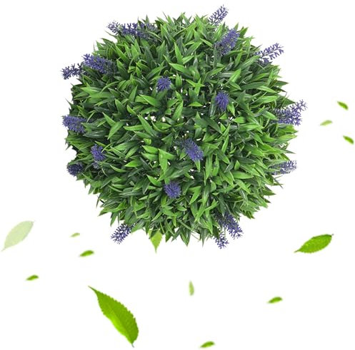 DSFHVBDD Pflanzenball Künstlich Naturgetreues, Pflanzen-Ball Plastic, Buchsbaumkugeln Wetterfestes, Formschnittkugel aus Kunststoff, für Heim und Garten Dekoration (50cm)