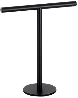 Toallero de mano de pie, barra de toalla de acero inoxidable, toallero en forma de T, soporte para toallas de mano, soporte para toallas de baño, toallero de cocina, soporte de toalla independiente,