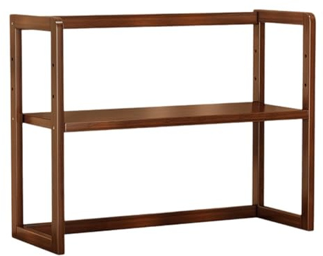 rockible Organizador de Escritorio, Soporte para Libros, Estantería de Pie, Decoración del Hogar, Estante de Almacenamiento Desmontable, Soporte de Mesa, Estan, Longitud 42cm