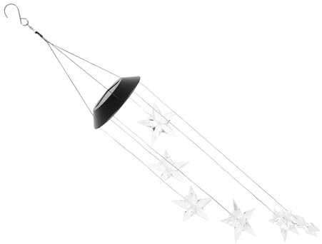 CIYODO Éolienne Solaire Étoile Décor De Jardin Extérieur Éclairage Solaire pour Porches Et Patios