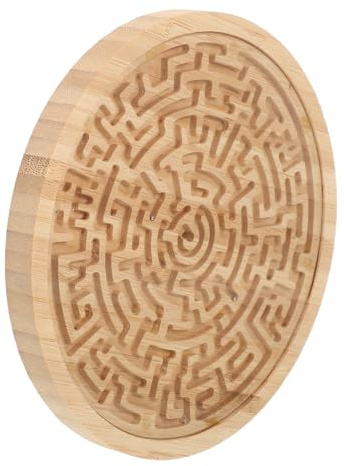 QUMIIRITY Wooden Maze Board Game for Bead Labyrinth Puzzle for Preschool Learning Spatial Awareness Balance Training Non Toxic Educational Activity