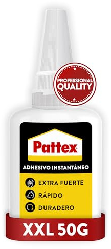 Pattex Colla Istantanea Extra Forte 50g – Colla cianoacrilica multi-materiale per plastica, metallo, ceramica, legno – Adesivo impermeabile a rapida asciugatura per una precisione professionale