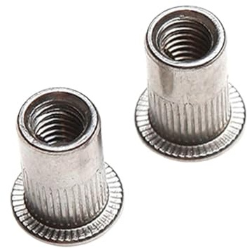 30 Stück M3 M4 M5 M6 M8 M10 Aluminium-Blindnietmuttern mit Flachkopfgewinde, Gewindeeinsätze, Blindnietkappen(M6)