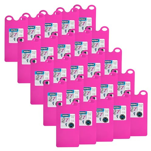 Superio Snow Slider Mat, Flexible Snow Sled Flying Carpet, Roll up Sleds for Kids Lightweight Plastic Snowboard Sled (Pink- 36), 25 Pack