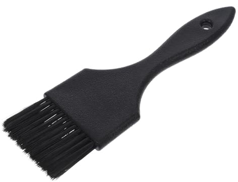 BEBEMOKO Pennello per Tintura Chioma Professionale Nero in Abs e Nylon, Spazzola per Parrucchiere Facile da Pulire per Uso Salone e Styling Fai-da-te