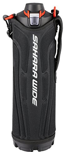 Tiger water bottle straight drink stainless steel sports bottle with Pouch, Black Tiger MME-1