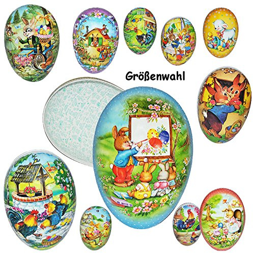 alles-meine.de GmbH XXL - Füll - Pappei Größenwahl 38 cm - Motiv Mix - Osterei/Ei zum Befüllen - Deko Pappe Papp Pappeier - Dekoei Pappostereier Füllen - Osterdeko - Ostern..