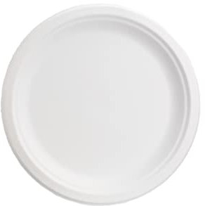 bio3 125/500/1000 Piatti monouso 22cm Biodegradabili e Compostabili in polpa di cellulosa usa e getta bagassa Plastic free | After Plastic (1000)