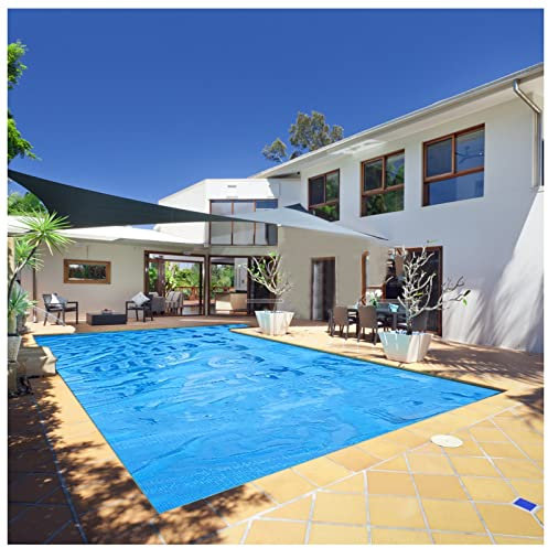 LLAA Outdoor Solar Pool Heater Protective Cover, Anti-Dust Family Paddling Thermal Blanket, with PE Bubble, for Above Ground Inflatable Pools (Size : 3x5m/9.8x16.4ft)