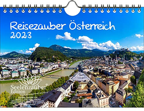 Reisezauber Österreich DIN A5 Wandkalender für 2023 Österreich Stadt und Land - Seelenzauber