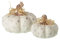 Heaven Sends Lot de 2 citrouilles rustiques en céramique pour Halloween