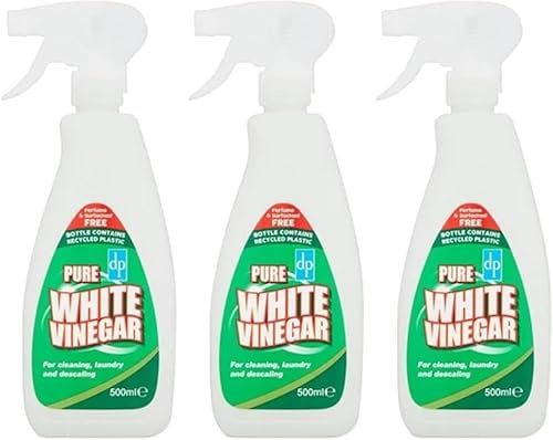 Pure White Vinegar Cleaner - 500ml (Pack of 3) | Multi-Purpose Cleaning Solution | Eliminates Odors | Simple and Safe Cleaning Power