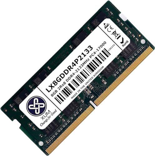 XUM 8GB DDR4 2133MHz Laptop RAM SODIMM | 8GB DDR4, 2133MHz PC4-17000, SODIMM, Non-ECC Unbuffered, 1.2V, 2rx8 Dual Rank, 260 Pin, CL15