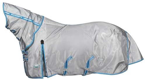 2024 Weatherbeeta Comfitec Hexi Shield Combo Neck Fly Back 1024529 - Silver/Teal Blue