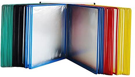 Dokumentenständer, hängender Wandakten-Organizer, Flip-Chart-Ständer, magnetischer Dokumentenhalter im A4-Letter-Papierformat, wandmontierter Aktenhalter, 13 x 9 x 13,38 Zoll (Farbe: Multi, Größe: 80