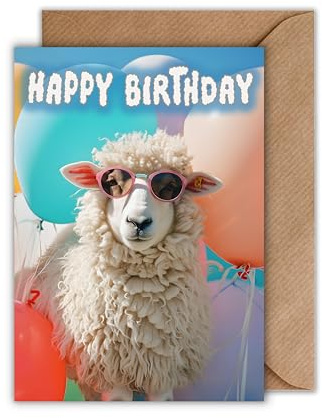 WBdesignz Happy Birthday Karte - Lustige Geburtstagskarte mit Umschlag Bunte Glückwunschkarte Witzige Geschenkkarte zum Geburtstag Feier Party (DIN A6)