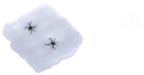 AYVRUOP AYV Ragnatela Halloween,Zig Zag Ragni e Ragnatele,Ragnatela di Decorazione di Halloween,100g Ragnatela Bianca e 40 Pezzi Ragni Neri Decorazioni di Halloween,Ragni Finti,Decorazione Horror