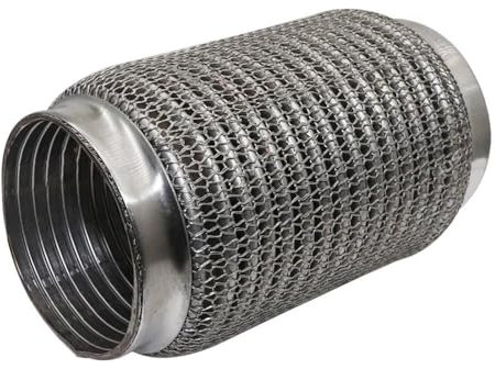 DZSQWETYU Auspuffblenden Auto Auspuffrohr Teleskop Flexible Verbindung Stahl Mesh Balg Edelstahl Schalldämpfer Rohr Anschluss Geschweißte Universal Tail Throat(76MM-203MM)