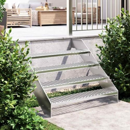 BOWEKAM Home & Garden-Gitterrost-Trittstufe 100x24x7cm Verzinkter Stahl Möbel Wahl