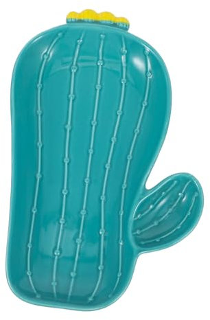 Zerodeko Piatto Forma Cactus per Dessert e Snack Vassoio Decorativo Giocoso per Frutta e Antipasti Design Adorabile per Utilizzo e Speciale
