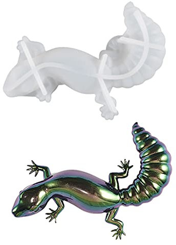 Moule en silicone 3D pour décoration de table en céramique douce avec grenouilles, lézards, escargots et escargots