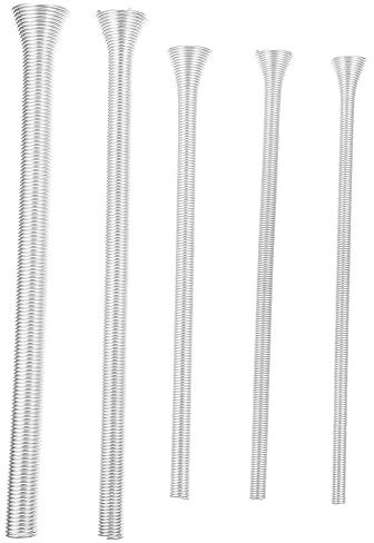 iplusmile 5 piezas Dobladoras de Tubo de Muelles para Aire Acondicionado Herramientas de de Refrigeración Curvadoras de Tubería de Inoxidable y Prácticas y