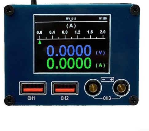 6-in-1 USB-C Voltage Current Tester, USB Power Meter & Data Logger, 4-30V 0-6.5A LCD for Chargers & Power Banks