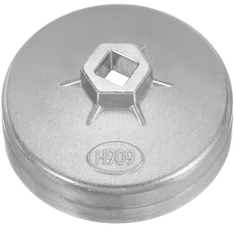 QUARKZMAN Clé Pour Filtre À Huile 15 Canelures 92mm Diamètre Intérieur 1/2 Entraînement Carré Type Coupe En Aluminium Outil De Démontage De Douille Métrique Pour Filtre À Huile