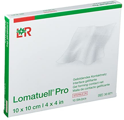 Lohmann & Rauscher Lomatuell Pro Geliernetz, 10 x 10 cm, 10 Stück