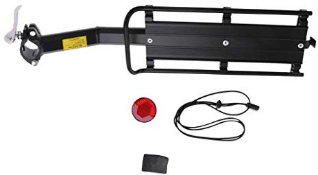 Sharplace Fahrrad Gepäckträger Sattelstütz für Fahrrad, MTB Aluminium Hinten Gepäckträger 30 Kg