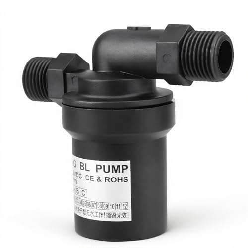 ASHATA Hochtemperatur-Solarwasserpumpe DC, bürstenlose Hochtemperatur-Solarwasserpumpe 12V 10W DC für das Zirkulations-Pumpen für Landwirtschafts-Familien-Wasserkreislauf-Industrie