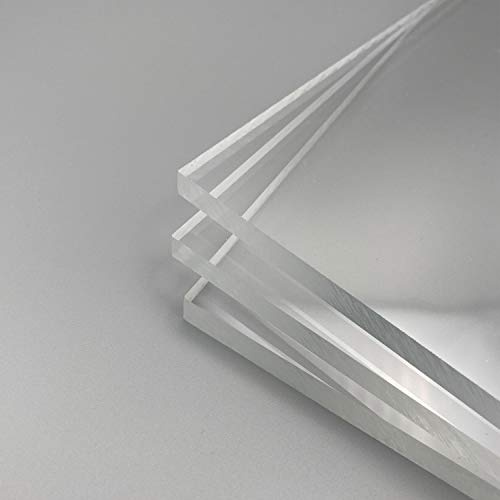 Acrylglas XT PLEXIGLAS® Zuschnitt Größe wählbar Platte Scheibe transparent 3mm 4mm 5mm 6mm 8mm Stärke 24h Versand (5mm, 500x500 mm)