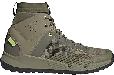 Five Ten Trail Cross Mid Pro Mountain Bike Shoes, Orbit Green/Core Black/Pulse Lime, 12.5