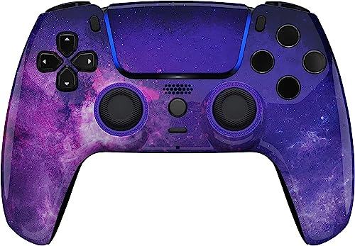 Custom Controllerzz Wireless Controller Compatible with PS5 - Multiple Designs Available (PS5 Galaxy)