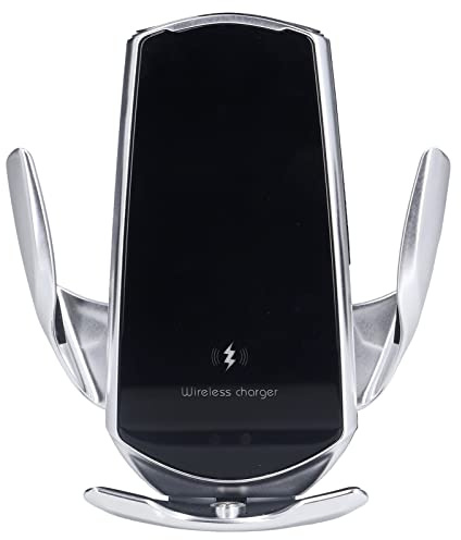 Luqeeg Kabelloses Autoladegerät - Handy Halterung Schnellladegerät Handyhalter für Armaturenbrett, Windschutzscheibe, Lüftungsgitter, 15 W/10W/7.5W/5W Kompatibel mit iOS/Android/Typ-C Smartphones