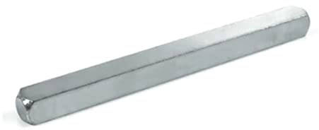 6mm Windows UPVC and Door Handle Spindle Plain Bar 100mm or 150mm Solid Steel Silver Metal Spindles (6mm x 100mm)