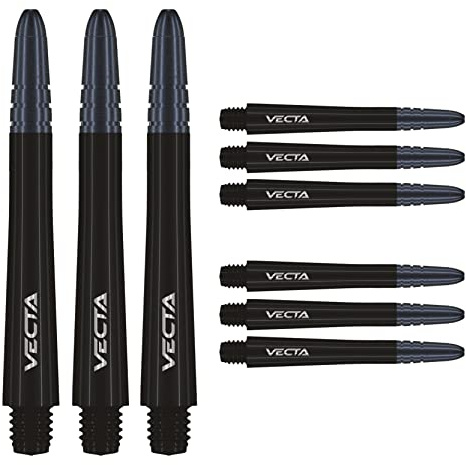 WINMAU Vecta Dartschäfte - 3 Sets pro Packung (insgesamt 9 Schäfte)