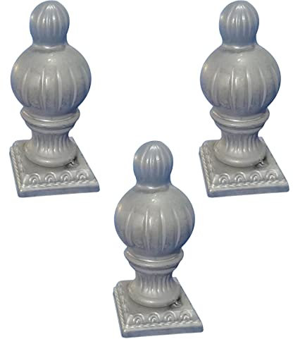 3 Pièces Capuchons De Poteau, Circulaire en De Dessus De Boule De Fer Escaliers Pont Corridor Jardin La Maison Décoration,150x150mm