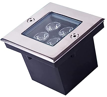 4W Empotrable Al Aire Libre Focos - Focos Suelo Led Exterior, Foco LED Resistente Al Agua IP67, Luz LED Empotrada Para Exteriores, Para Terraza Para Jardines, Luces De Iluminación Caminos ( Color : Bl