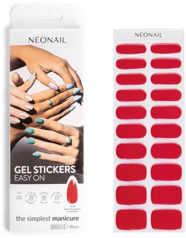 NÉONAIL Nagelfolie UV Härtend - Gel Stickers Easy On - UV Gel Strips - Fingernägel zum Aufkleben - Nagelsticker - Nagellackstreifen - Nagelaufkleber - Aufkleber Nägel - M06