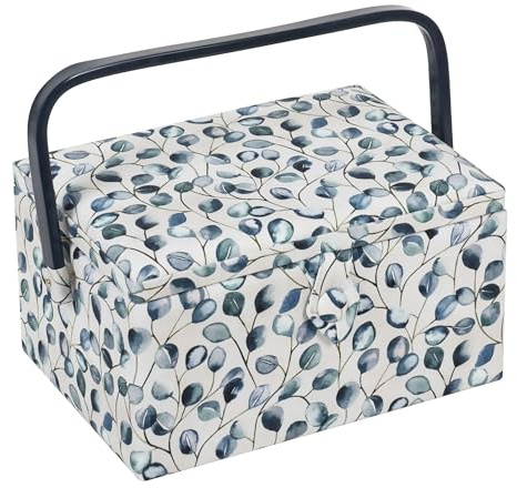 Hobby Gift Boîte de rangement moyenne pour travaux de couture, 18,5 x 25,5 x 14,5 cm, botanique