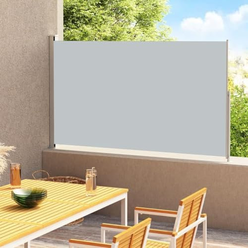 MJBDCVN Ausziehbare Seitenmarkise, Balkon-Seitenmarkise, Seitenmarkise, Sichtschutz für den Außenbereich, ausziehbar für Balkon, Terrasse, Schatten- und Sichtschutz(Size:1.8 * 5M)