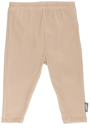 Sterntaler Unisex babyleggings, ribbade badbyxor, Beige, 68 cm